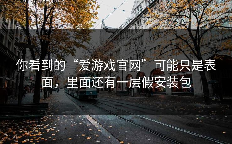 你看到的“爱游戏官网”可能只是表面，里面还有一层假安装包